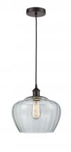 Innovations Lighting 616-1P-OB-G92-L - Fenton - 1 Light - 11 inch - Oil Rubbed Bronze - Cord hung - Mini Pendant