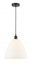 Innovations Lighting 616-1P-OB-GBD-121 - Bristol - 1 Light - 12 inch - Oil Rubbed Bronze - Cord hung - Mini Pendant