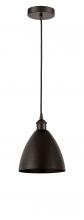 Innovations Lighting 616-1P-OB-MBD-75-OB - Bristol - 1 Light - 8 inch - Oil Rubbed Bronze - Cord hung - Mini Pendant