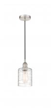 Innovations Lighting 616-1P-PN-G1113 - Cobbleskill - 1 Light - 5 inch - Polished Nickel - Cord hung - Mini Pendant