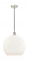 Innovations Lighting 616-1P-PN-G121-14 - Athens - 1 Light - 14 inch - Polished Nickel - Cord hung - Pendant