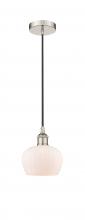 Innovations Lighting 616-1P-PN-G91 - Fenton - 1 Light - 7 inch - Polished Nickel - Cord hung - Mini Pendant