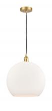 Innovations Lighting 616-1P-SG-G121-14 - Athens - 1 Light - 14 inch - Satin Gold - Cord hung - Pendant