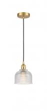 Innovations Lighting 616-1P-SG-G412 - Dayton - 1 Light - 6 inch - Satin Gold - Cord hung - Mini Pendant