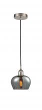 Innovations Lighting 616-1P-SN-G93 - Fenton - 1 Light - 7 inch - Brushed Satin Nickel - Cord hung - Mini Pendant