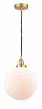 Innovations Lighting 616-1PH-SG-G201-12 - Beacon - 1 Light - 12 inch - Satin Gold - Cord hung - Mini Pendant