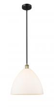  616-1S-BAB-GBD-161 - Bristol - 1 Light - 16 inch - Black Antique Brass - Cord hung - Pendant