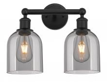  616-2W-BK-G558-6SM - Bella - 2 Light - 15 inch - Matte Black - Bath Vanity Light