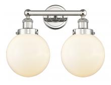  616-2W-PN-G201-8 - Beacon - 2 Light - 17 inch - Polished Nickel - Bath Vanity Light