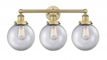  616-3W-BB-G202-8 - Beacon - 3 Light - 26 inch - Brushed Brass - Bath Vanity Light