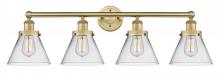  616-4W-BB-G42 - Cone - 4 Light - 35 inch - Brushed Brass - Bath Vanity Light