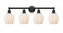 Innovations Lighting 616-4W-BK-G461-6 - Norfolk - 4 Light - 33 inch - Matte Black - Bath Vanity Light