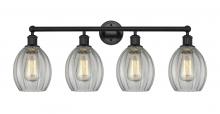  616-4W-BK-G82 - Eaton - 4 Light - 33 inch - Matte Black - Bath Vanity Light