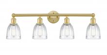 Innovations Lighting 616-4W-SG-G442 - Brookfield - 4 Light - 33 inch - Satin Gold - Bath Vanity Light