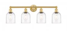  616-4W-SG-G558-6CL - Bella - 4 Light - 33 inch - Satin Gold - Bath Vanity Light