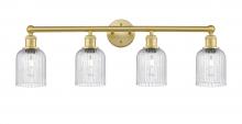  616-4W-SG-G559-5SDY - Bridal Veil - 4 Light - 32 inch - Satin Gold - Bath Vanity Light