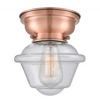 Innovations Lighting 623-1F-AC-G534 - Oxford - 1 Light - 8 inch - Antique Copper - Flush Mount