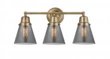 Innovations Lighting 623-3W-BB-G63 - Cone - 3 Light - 22 inch - Brushed Brass - Bath Vanity Light