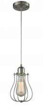 Innovations Lighting 900-1P-SN-CE513-SN - Muselet - 1 Light - 6 inch - Brushed Satin Nickel - Cord hung - Mini Pendant