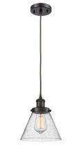 Innovations Lighting 916-1P-OB-G44-LED - Cone - 1 Light - 8 inch - Oil Rubbed Bronze - Cord hung - Mini Pendant