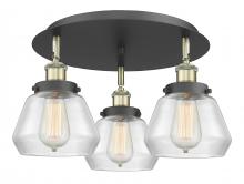  916-3C-BAB-G172 - Fulton - 3 Light - 19 inch - Black Antique Brass - Flush Mount