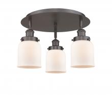  916-3C-OB-G51 - Cone - 3 Light - 17 inch - Oil Rubbed Bronze - Flush Mount