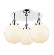 Innovations Lighting 916-3C-PC-G201-8 - Beacon - 3 Light - 20 inch - Polished Chrome - Flush Mount