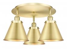  916-3C-SG-M13-SG - Appalachian - 3 Light - 20 inch - Satin Gold - Flush Mount