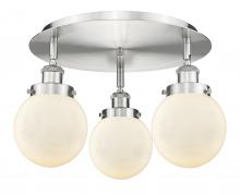 Innovations Lighting 916-3C-SN-G201-6 - Beacon - 3 Light - 18 inch - Satin Nickel - Flush Mount