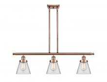 Innovations Lighting 916-3I-AC-G62 - Cone - 3 Light - 36 inch - Antique Copper - Stem Hung - Island Light