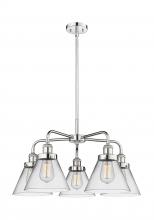  916-5CR-PC-G42 - Cone - 5 Light - 26 inch - Polished Chrome - Chandelier