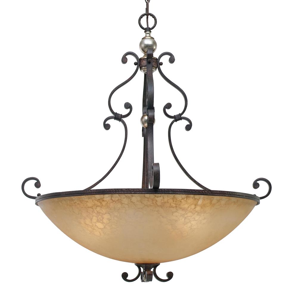 Crescent Court 3 Light Pendant in the Persian