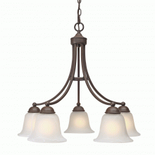 Golden 1260-D5 RBZ - 5 Light Nook Chandelier