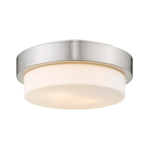 Golden 1270-11 PW - Multi-Family Flush Mount in Pewter with Opal Glass