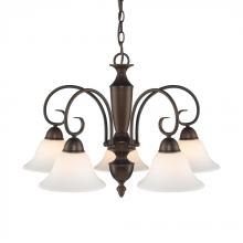 Golden 1395DL RBZ-OP - 5 Light Nook Chandelier