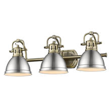 Golden 3602-BA3 AB-PW - Duncan 3 Light Bath Vanity