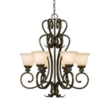 Golden 8063-6 BUS - Heartwood 6 Light Chandelier