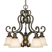 Golden 8063-D5 BUS - Heartwood 5 Light Nook Chandelier