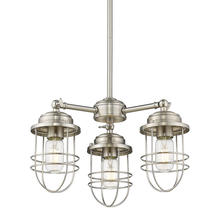 Golden 9808-3 PW - Seaport 3 Light Chandelier