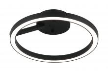 Matteo Lighting X36712MB - 1LT "THE TRUNDLE" D12" MATTE BLACK CEILING MOUNT