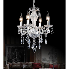 CWI Lighting 8275P14C-4 (Clear) - Princeton 4 Light Up Chandelier With Chrome Finish