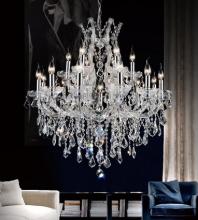 CWI Lighting 8311P32C-19 (Clear) - Maria Theresa 19 Light Up Chandelier With Chrome Finish