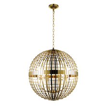 CWI Lighting 9974P28-6-608 - Niya 6 Light Chandelier With Gold Finish