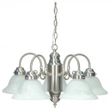 Satco 60/1290 - 5LT CHANDELIER Brushed Nickel