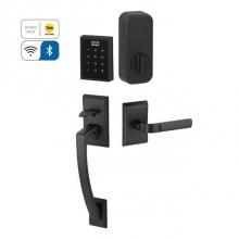 Emtek EMP1104WSUS15 - Electronic EMPowered Motorized Touchscreen Keypad Smart Lock Entry Set with Ares Grip - works with