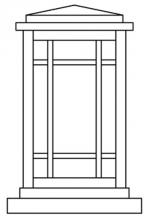 Arroyo Craftsman AVC-6AM-AB - 6" avenue column mount