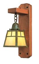 Arroyo Craftsman AWS-1ECS-AC - a-line mahogany wood sconce without overlay (empty)