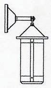 Arroyo Craftsman BB-7LCR-VP - 7" berkeley long body wall mount