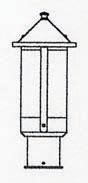 Arroyo Craftsman BP-6LCR-VP - 6" berkeley long body post mount