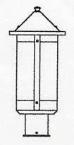 Arroyo Craftsman BP-7LCR-VP - 7" berkeley long body post mount